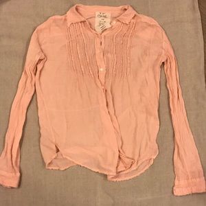 Free People Shear Button Up